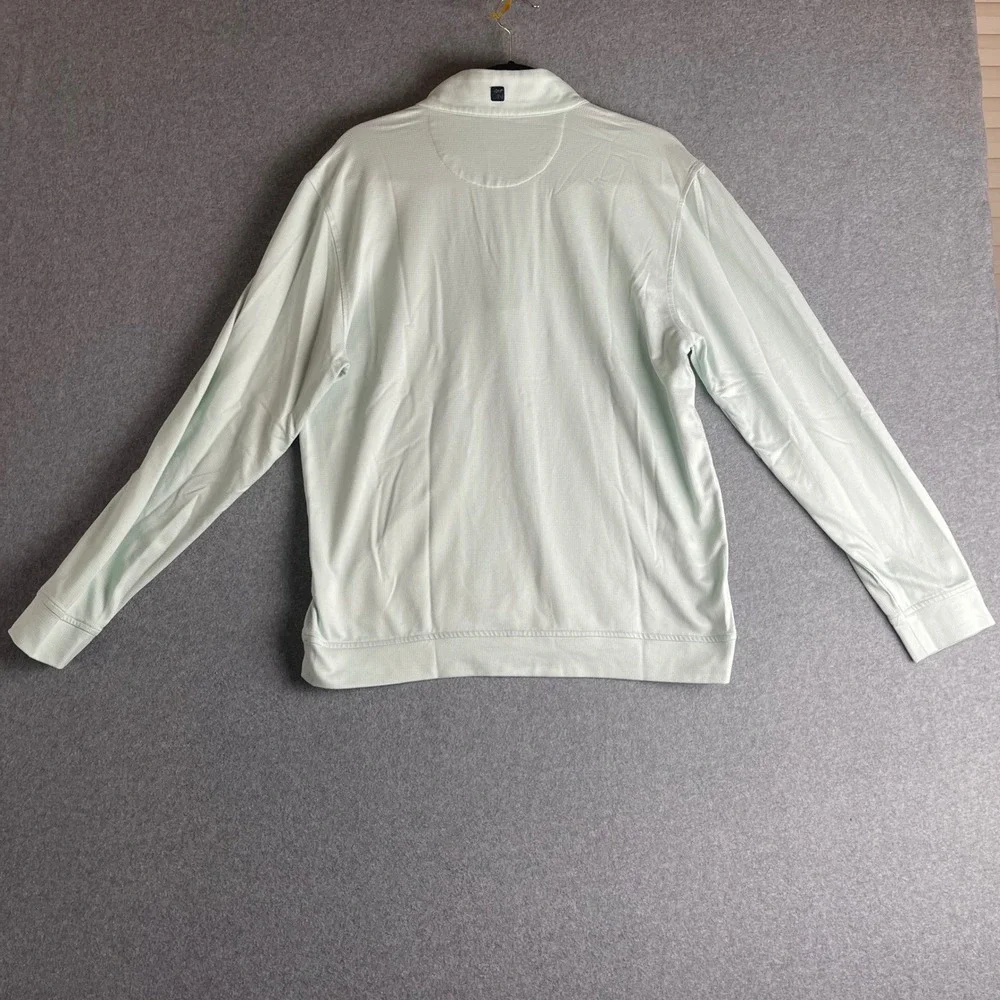 Greg Norman Mens Quarter Zip Pullover Shirt M Aqua Blue Play‎ Dry Golf Casual - Picture 4 of 9